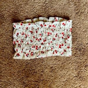 floral tube top